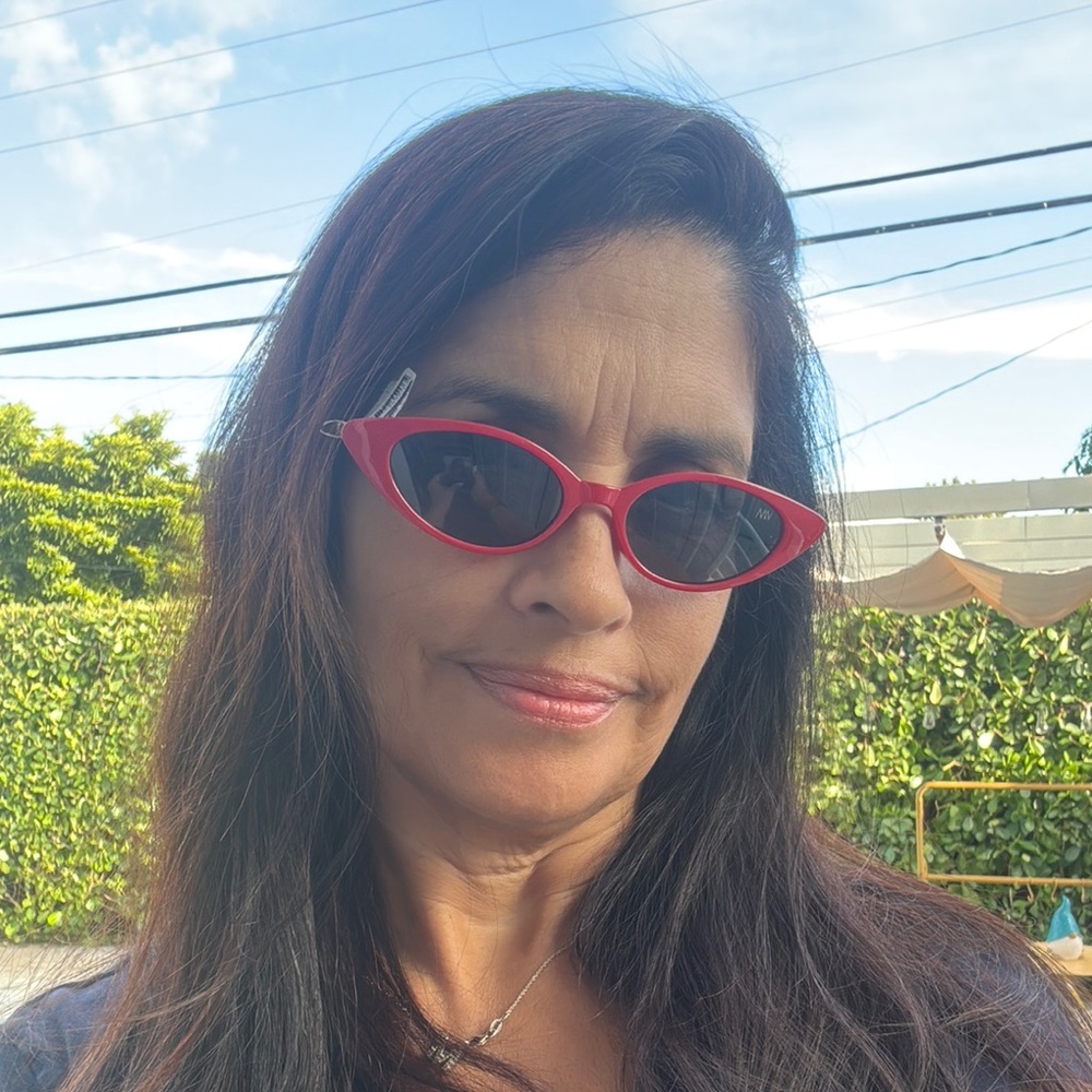 Anthropologie Matt & Nat Red and Gold Cat-Eye Sunglasses. No case included. - Picture 6 of 6